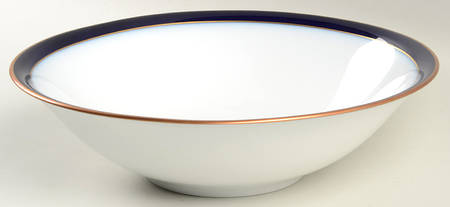 Kobalt (Coupe, Olivia Shape) 9" Round Vegetable Bowl