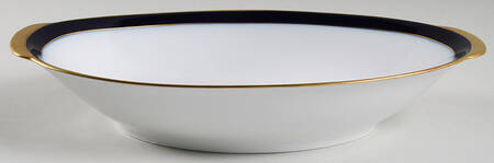 Kobalt (Coupe, Olivia Shape) 12" Oval Vegetable Bowl