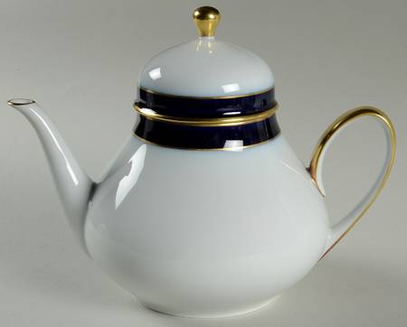 Kobalt (Coupe, Olivia Shape) Teapot & Lid