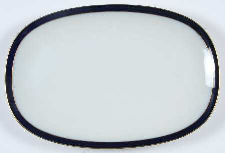 Kobalt (Coupe, Olivia Shape) 15" Oval Serving Platter