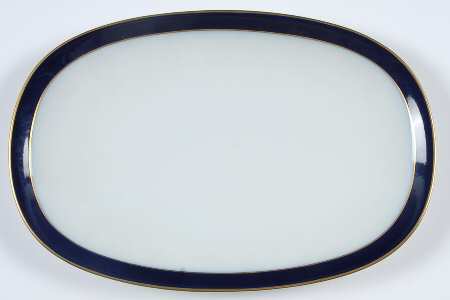 Kobalt (Coupe, Olivia Shape) 11" Oval Serving Platter