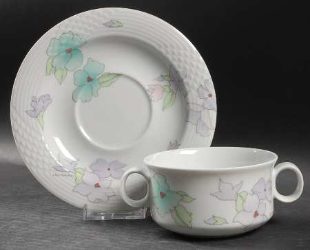 Lahore Flat Cream Soup Bowl & Saucer Set