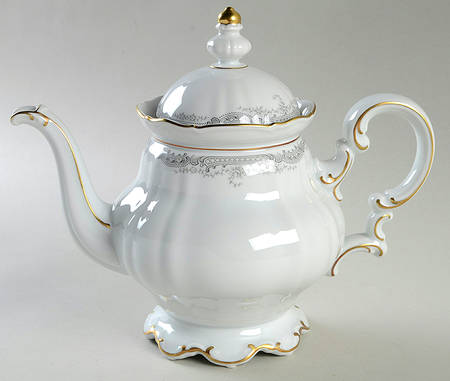 Lorelei Loreley (Gold, White) Teapot & Lid
