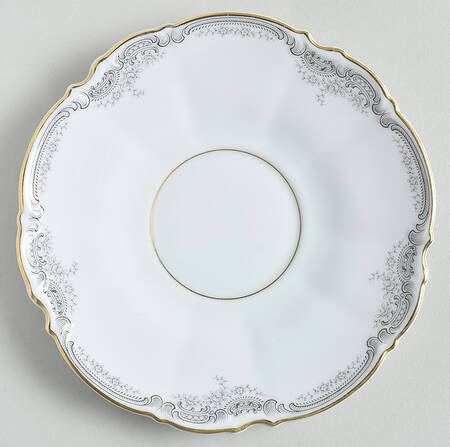 Lorelei Loreley (Gold, White) Saucer for Footed Cup