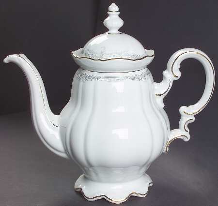 Lorelei Loreley (Gold, White) Coffee Pot & Lid