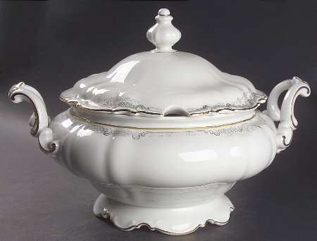 Lorelei Loreley (Gold, White) Tureen &  Lid