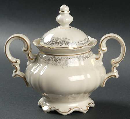 Lorelei Loreley (Gold, Cream) Sugar Bowl & Lid
