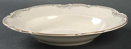 Lorelei Loreley (Gold, Cream) Large Rim Soup Bowl