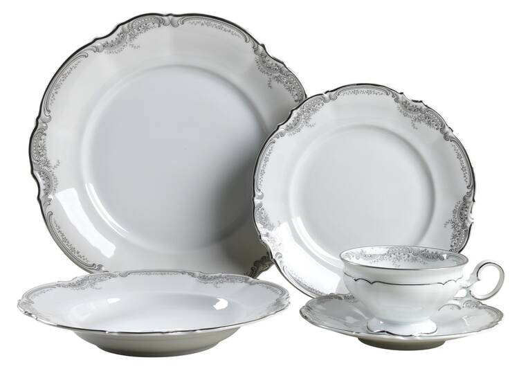 Lorelei Loreley (Platinum Trim) 5 Piece Place Setting