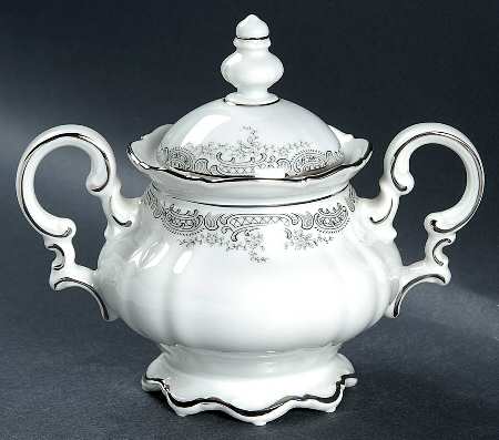 Lorelei Loreley (Platinum Trim) Sugar Bowl & Lid