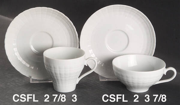 Lucina Flat Cup & Saucer Set