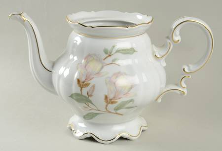Magnolia (7948, Sylvia, White) Teapot No Lid by Hutschenreuther