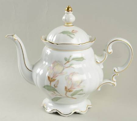 Magnolia (7948, Sylvia, White) Teapot & Lid