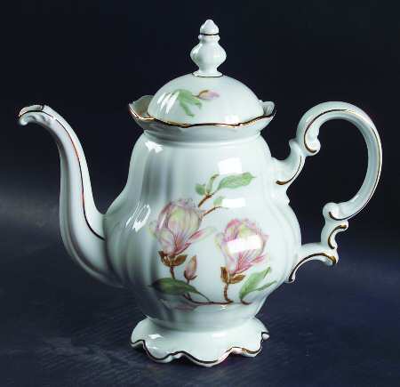 Magnolia (7948, Sylvia, White) Coffee Pot & Lid