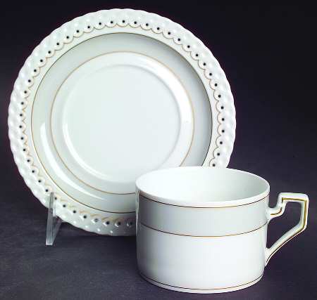 Marie Helene Flat Cup & Saucer Set