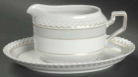 Marie Helene Gravy Boat & Underplate