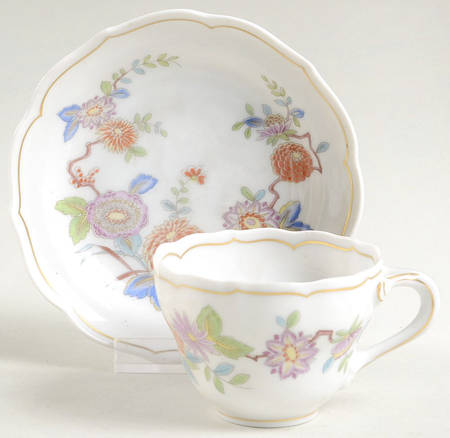 Mandalay Flat Demitasse Cup & Saucer Set
