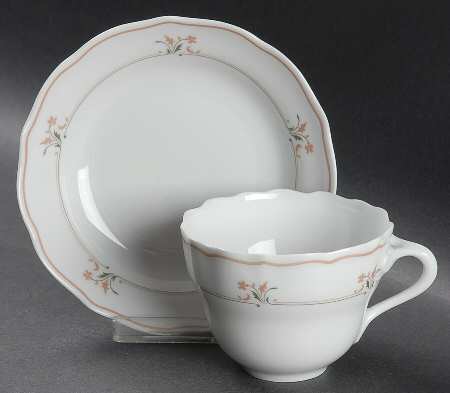 Marburg Flat Cup & Saucer Set