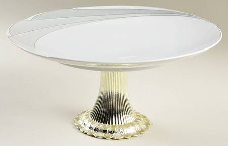 Marquis Cake Stand with 4"-5" Metal Pedestal  Hc