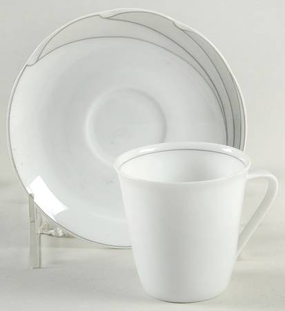 Marquis Flat Demitasse Cup & Saucer Set