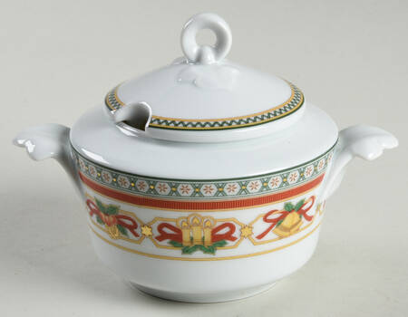 Merry Christmas Sugar Bowl & Lid by Hutschenreuther