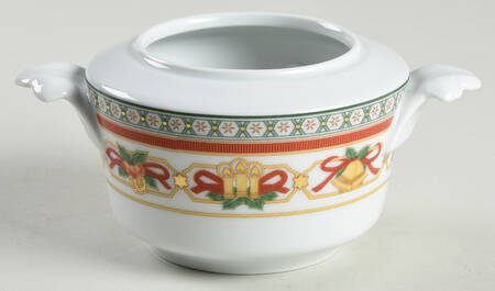 Merry Christmas Sugar Bowl No Lid
