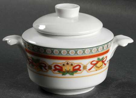 Merry Christmas Sugar Bowl & Lid