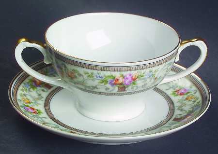 The Meriden Footed Bouillon Cup & Saucer