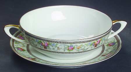 The Meriden Flat Cream Soup Bowl & Saucer Set