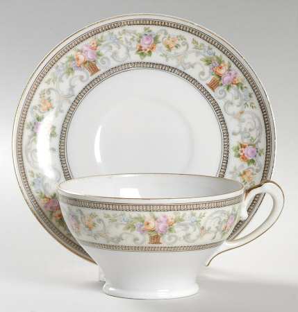 The Meriden Footed Cup & Saucer Set