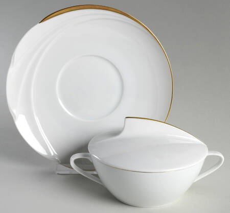 Mondial Cream Soup Bowl & Saucer Set with Lid