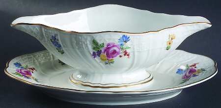 Moritzburg Gravy Boat with Attached Underplate