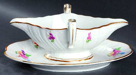 Moritzburg Gravy Boat with Attached Underplate