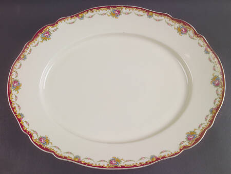 The Nanton Cream 16" Oval Serving Platter