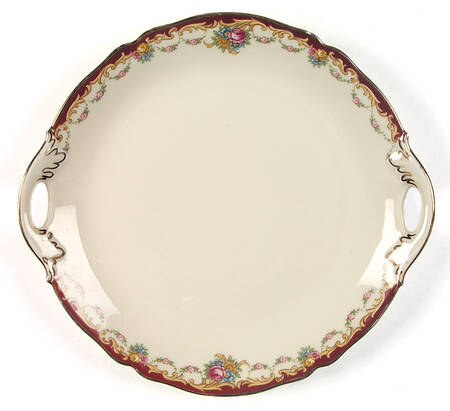 The Nanton Cream Handled Cake Plate