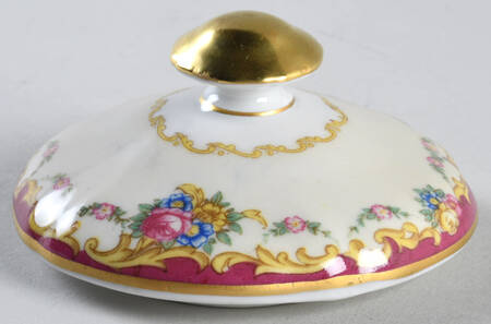 The Nanton White with Goldscroll Lid for Sugar Bowl