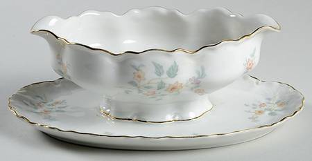 The Old Charleston Gravy Boat with Attached Underplate