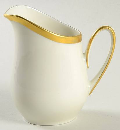 Olivia Gold Cream (Coupe) Mini Creamer by Hutschenreuther