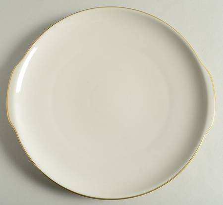 Olivia Gold Cream (Coupe) Handled Cake Plate by Hutschenreuther