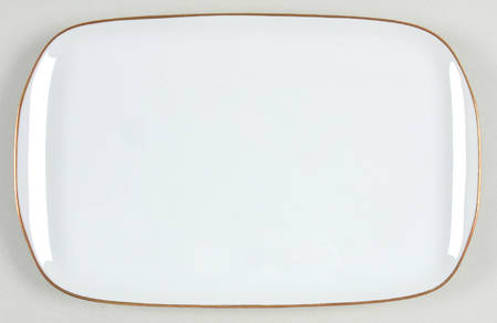 Olivia Gold White (Coupe) Tray for Creamer & Sugar with Lid