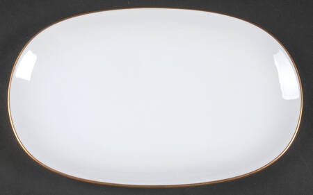 Olivia Gold White (Coupe) Pickle Dish
