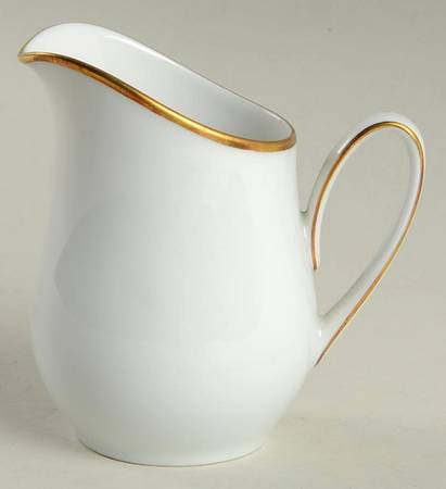 Olivia Gold White (Coupe) Mini Creamer
