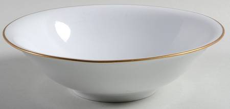Olivia Gold White (Coupe) 8" Round Vegetable Bowl