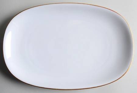 Olivia Gold White (Coupe) 11" Oval Serving Platter
