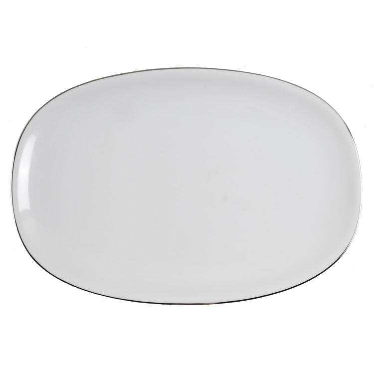 Olivia Platinum 12" Oval Serving Platter