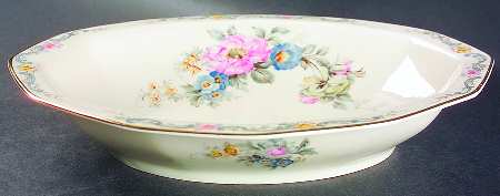 Pastelle 10" Oval Vegetable Bowl