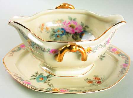 Pastelle Gravy Boat with Attached Underplate