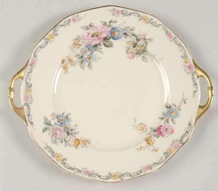 Pastelle Handled Cake Plate
