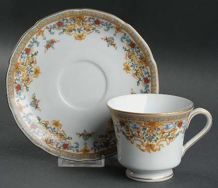 Persia Footed Cup & Saucer Set