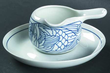 Pescara Individual Butter/Sauce Boat & Underplate